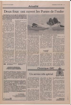Le Soleil de Colombie, August 29, 1986, page 11