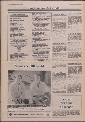 Le Soleil de Colombie, August 15, 1986, page 10