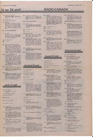 Le Soleil de Colombie, August 15, 1986, page 9