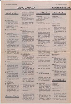 Le Soleil de Colombie, August 15, 1986, page 8
