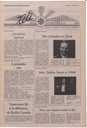 Le Soleil de Colombie, August 15, 1986, page 7