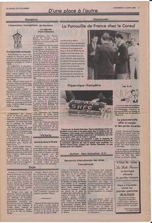 Le Soleil de Colombie, August 15, 1986, page 3