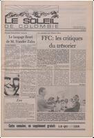 Le Soleil de Colombie, August 8, 1986