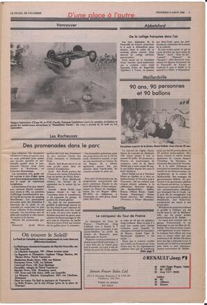 Le Soleil de Colombie, August 8, 1986, page 3