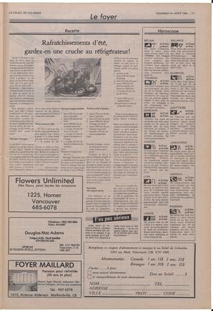 Le Soleil de Colombie, August 1, 1986, page 13