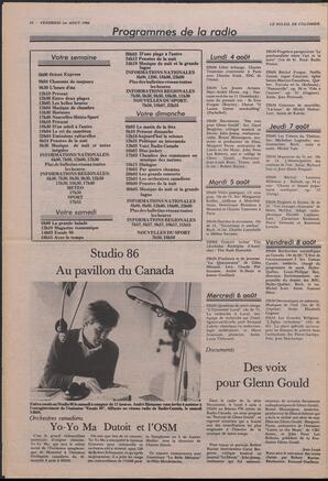 Le Soleil de Colombie, August 1, 1986, page 10