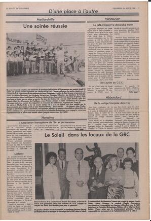 Le Soleil de Colombie, August 1, 1986, page 3