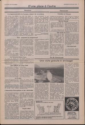 Le Soleil de Colombie, July 25, 1986, page 3