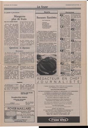 Le Soleil de Colombie, July 18, 1986, page 13