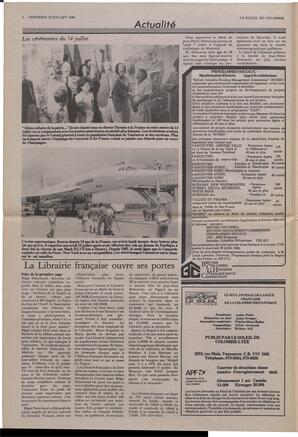 Le Soleil de Colombie, July 18, 1986, page 2