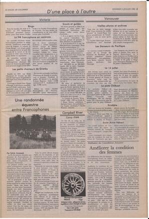 Le Soleil de Colombie, July 4, 1986, page 3