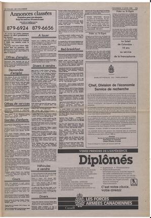 Le Soleil de Colombie, June 13, 1986, page 15