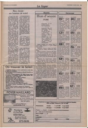 Le Soleil de Colombie, June 13, 1986, page 13