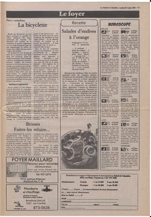 Le Soleil de Colombie, June 6, 1986, page 13
