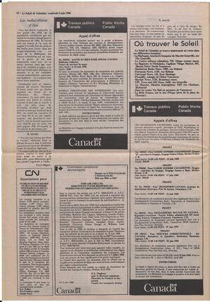Le Soleil de Colombie, June 6, 1986, page 12