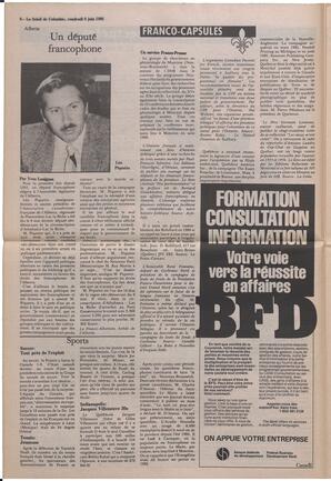 Le Soleil de Colombie, June 6, 1986, page 6
