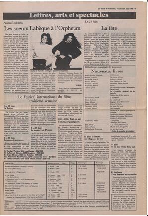 Le Soleil de Colombie, June 6, 1986, page 5