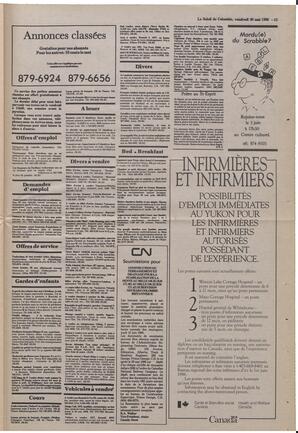 Le Soleil de Colombie, May 30, 1986, page 15