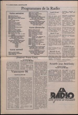 Le Soleil de Colombie, May 23, 1986, page 10