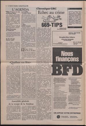 Le Soleil de Colombie, May 23, 1986, page 6