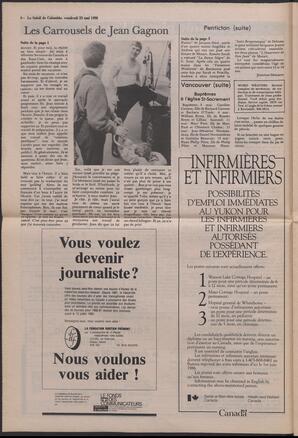 Le Soleil de Colombie, May 23, 1986, page 4