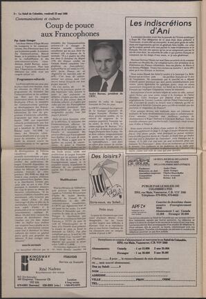 Le Soleil de Colombie, May 23, 1986, page 2