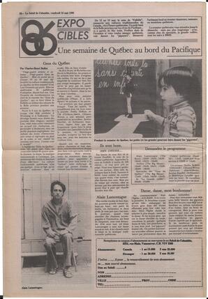 Le Soleil de Colombie, May 16, 1986, page 20