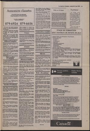 Le Soleil de Colombie, May 16, 1986, page 19