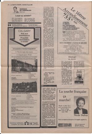 Le Soleil de Colombie, May 16, 1986, page 14