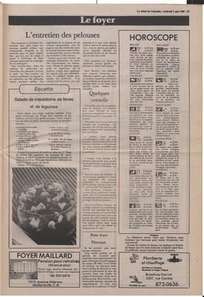 Le Soleil de Colombie, May 2, 1986, page 21