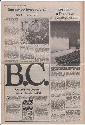 Le Soleil de Colombie, May 2, 1986, page 8