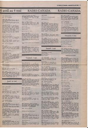 Le Soleil de Colombie, April 25, 1986, page 9