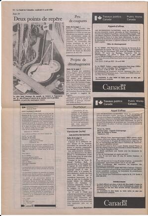 Le Soleil de Colombie, April 11, 1986, page 14