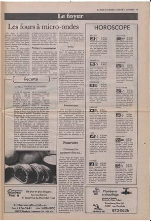 Le Soleil de Colombie, April 11, 1986, page 13