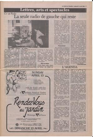 Le Soleil de Colombie, April 11, 1986, page 5