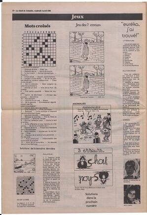 Le Soleil de Colombie, April 4, 1986, page 12