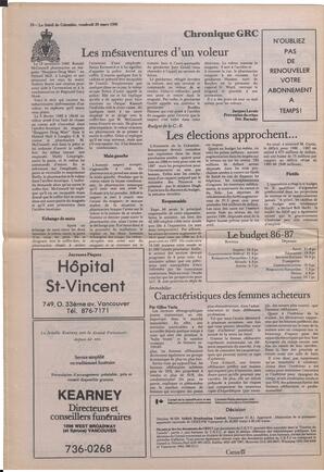Le Soleil de Colombie, March 28, 1986, page 18