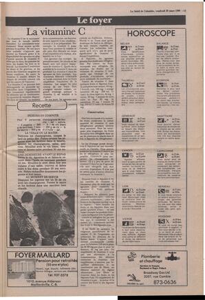 Le Soleil de Colombie, March 28, 1986, page 13