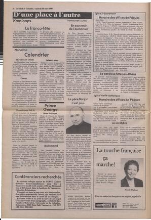Le Soleil de Colombie, March 28, 1986, page 4