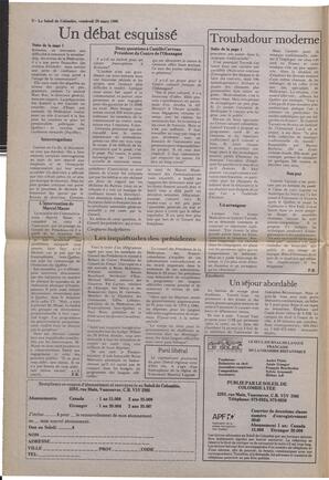 Le Soleil de Colombie, March 28, 1986, page 2