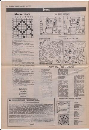 Le Soleil de Colombie, March 21, 1986, page 12