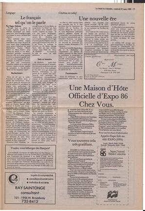 Le Soleil de Colombie, March 21, 1986, page 11
