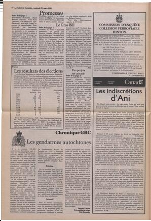 Le Soleil de Colombie, March 21, 1986, page 6