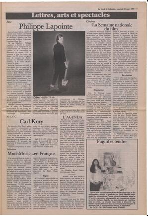 Le Soleil de Colombie, March 21, 1986, page 5