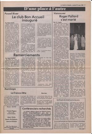 Le Soleil de Colombie, March 21, 1986, page 3