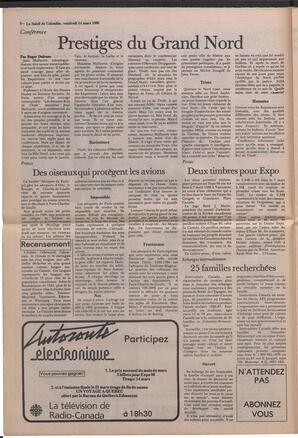 Le Soleil de Colombie, March 14, 1986, page 8