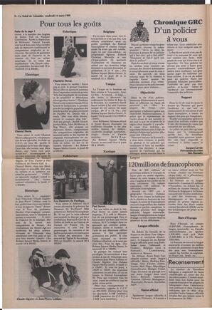 Le Soleil de Colombie, March 14, 1986, page 6