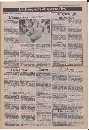 Le Soleil de Colombie, March 14, 1986, page 5