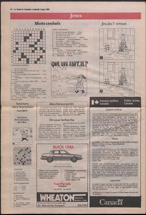 Le Soleil de Colombie, March 7, 1986, page 14