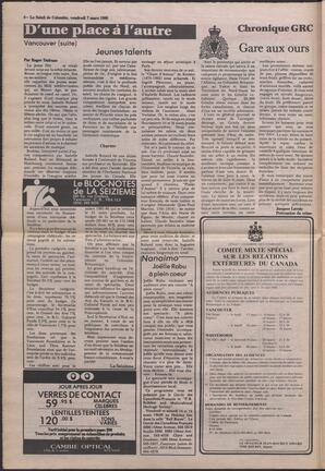 Le Soleil de Colombie, March 7, 1986, page 4